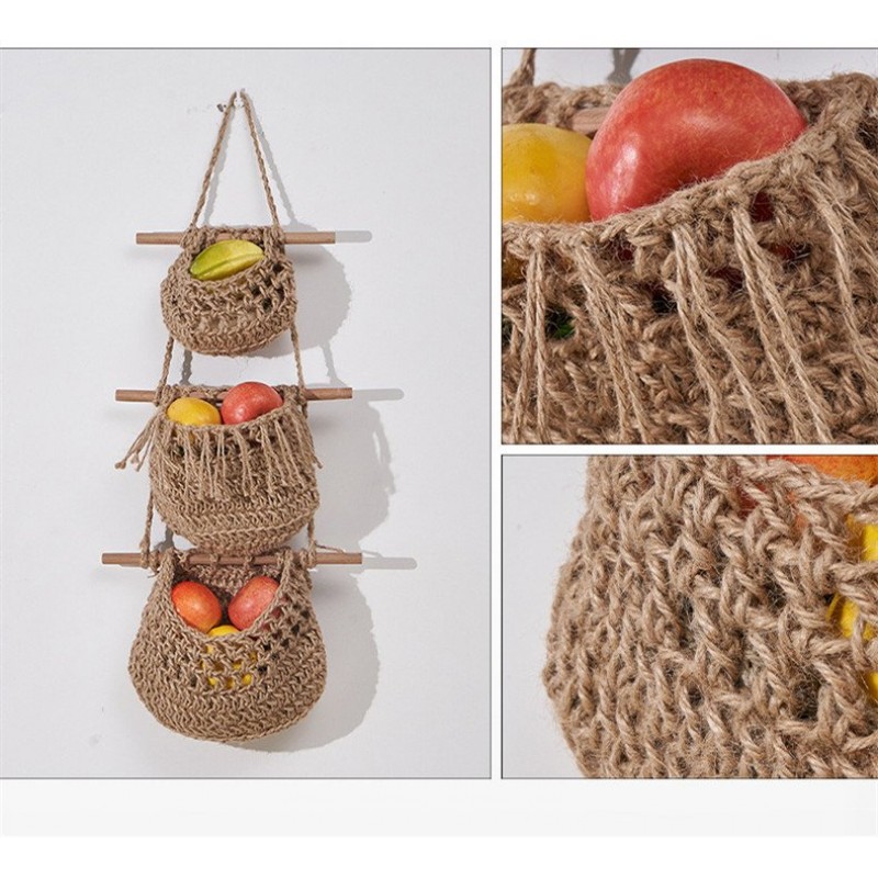 Three Layer Fruit Hanging Basket