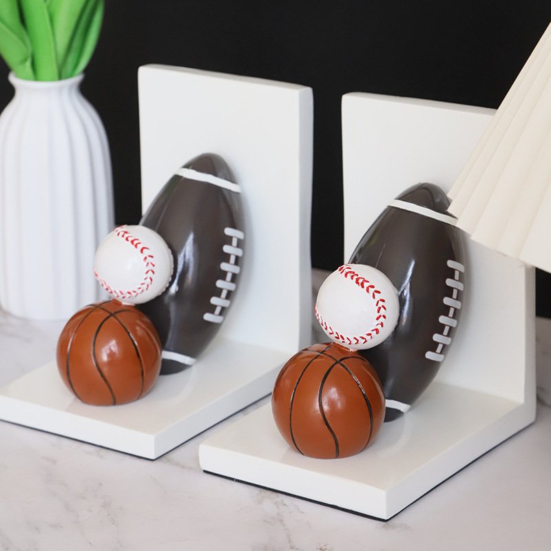 Creative Book Relying On Resin Bookends Home Study Decoration