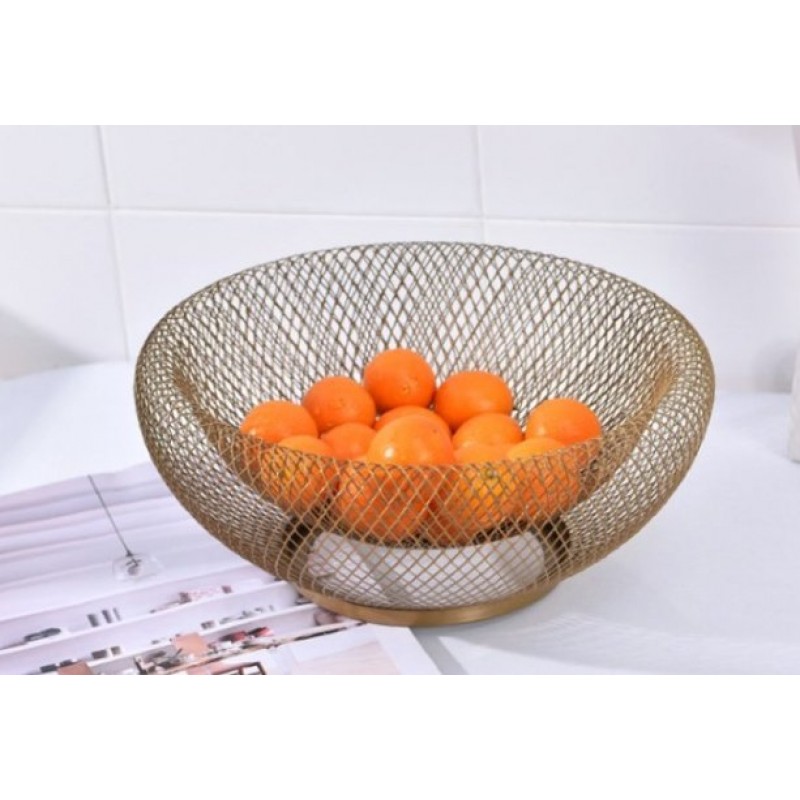 Iron Fruit Basket Simple Hollow Fruit Creative Basket