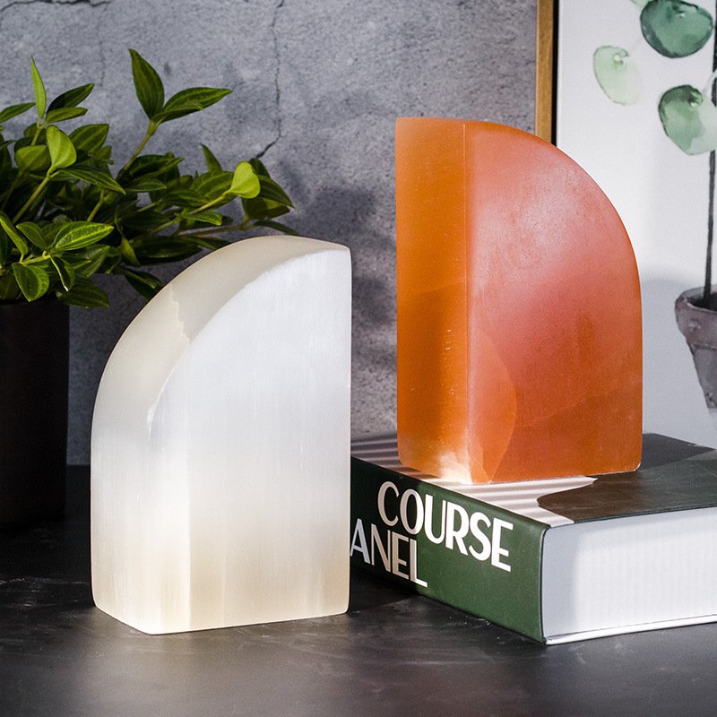 Minimalist Marble Book By Natural Ore Bookends Stu...