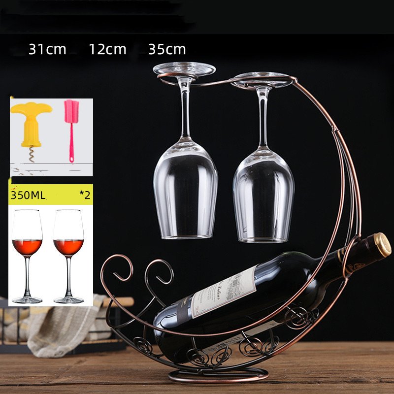 Wine Rack Decoration Shelf Home Wine Glass Rack Cr...
