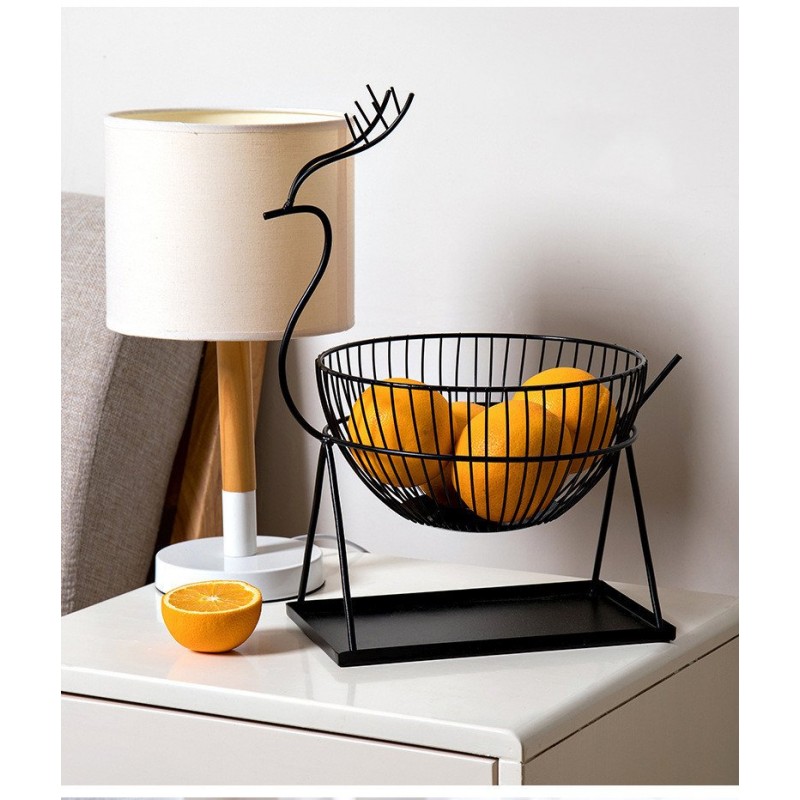 Homeware Creative Living Room Nordic Fruit Plate Basket Storage Basket Iron Art