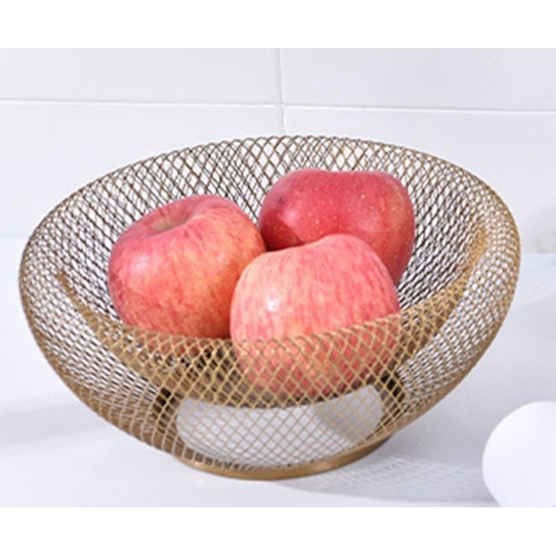 Iron Fruit Basket Simple Hollow Fruit Creative Basket