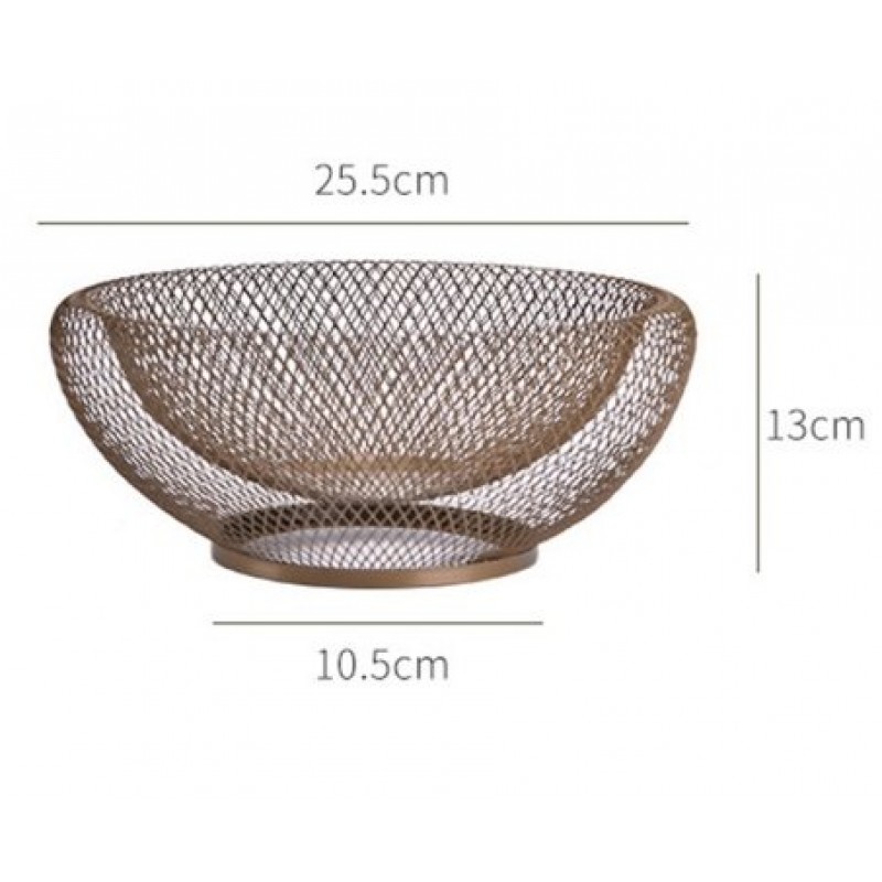 Iron Fruit Basket Simple Hollow Fruit Creative Basket