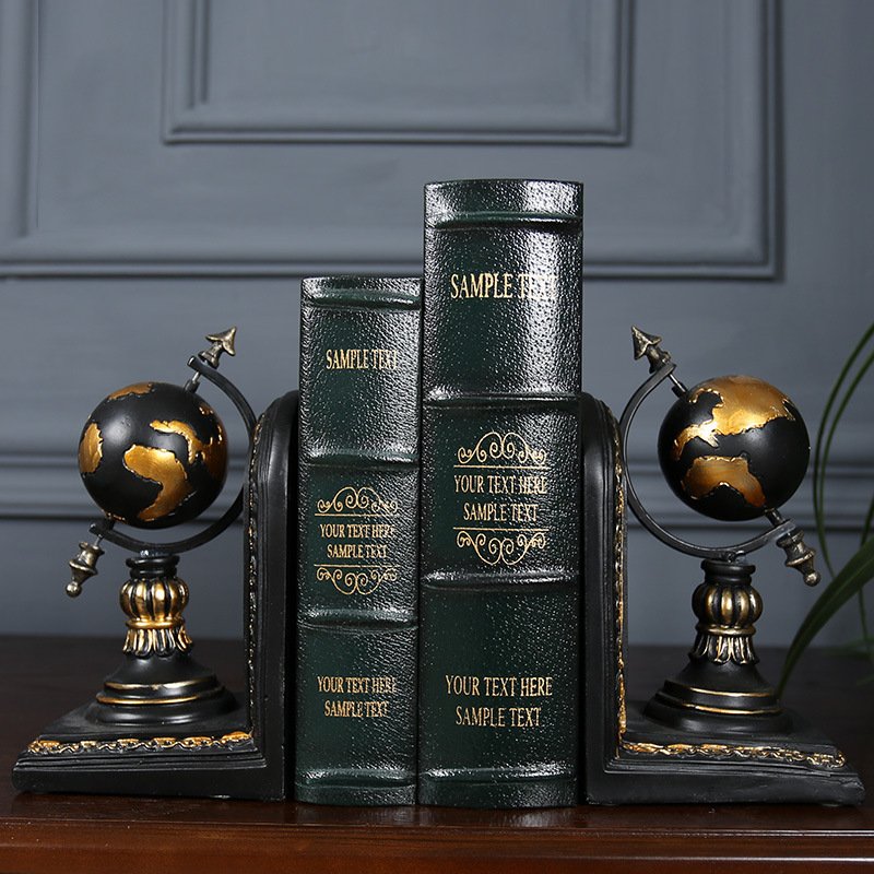 Rustic Retro Creative Bookends Office Ornament