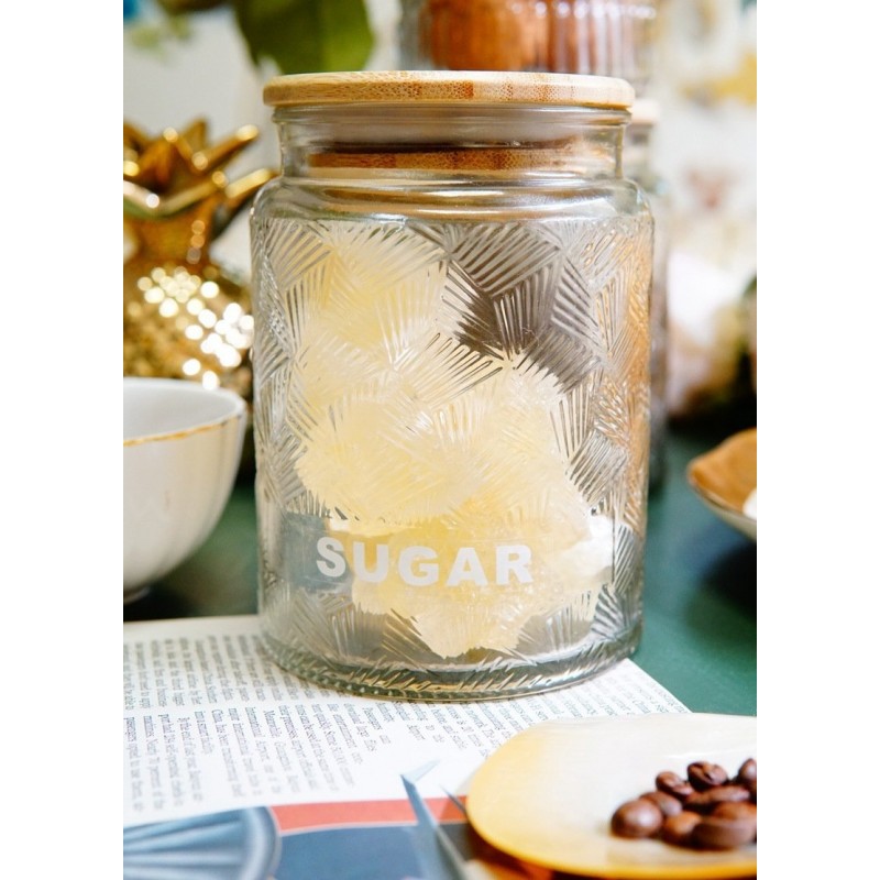 Metal Glass Storage Jar Coffee Tea Cans Kitchen Supplies Table Decoration