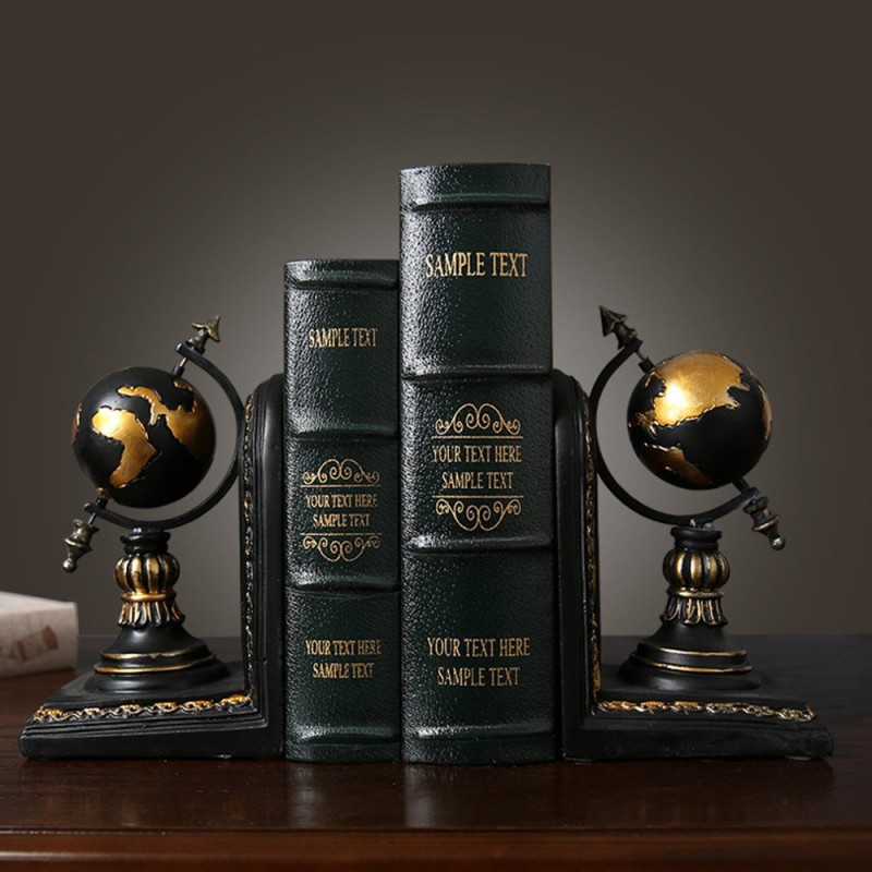 Rustic Retro Creative Bookends Office Ornament