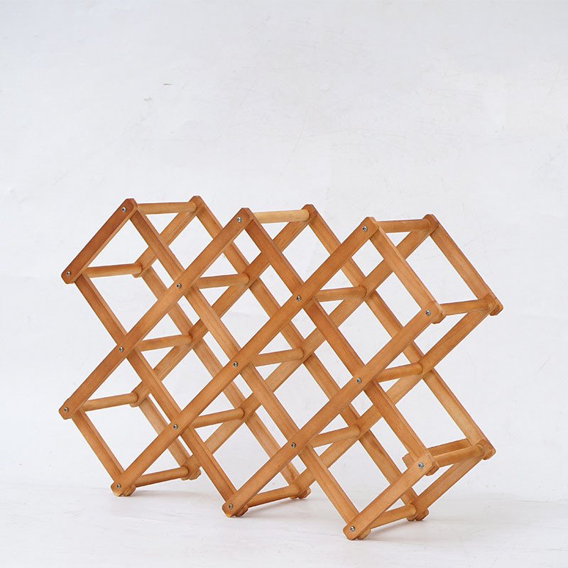 Folding Wine Rack Wine Display Rack Lattice Decoration