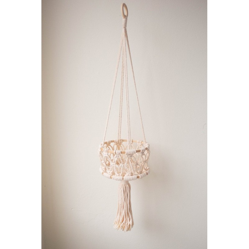 Three-layer Vegetable And Fruit Basket Cotton Rope Woven Storage Basket