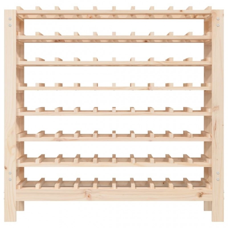 Wine Rack 109.5x30x107.5 cm Solid Pine Wood   Wine Rack