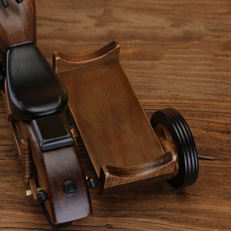 Motorcycle wooden wine rack