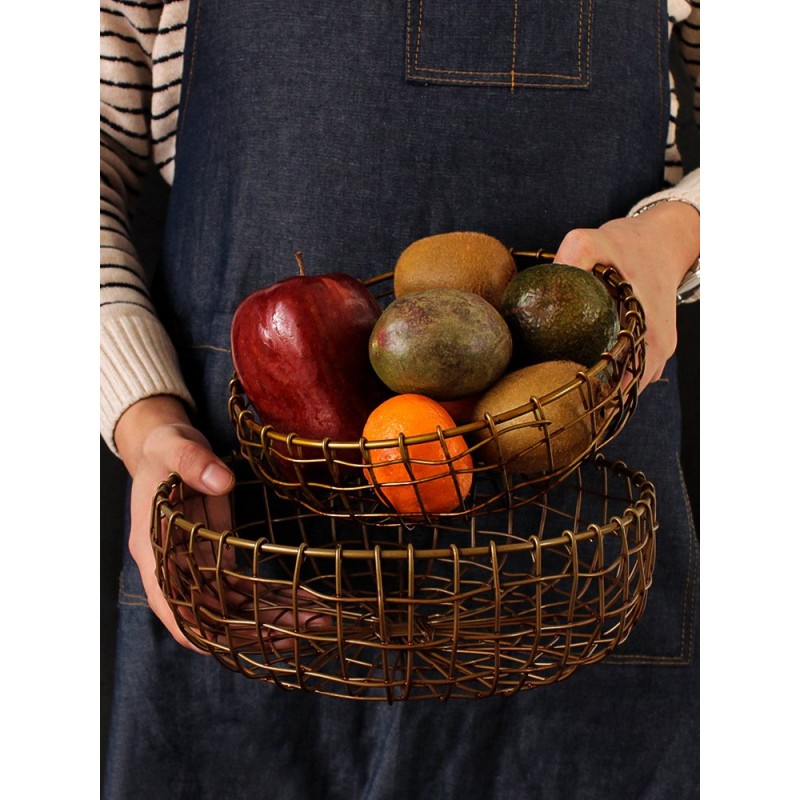 Wrought Iron Fruit Tray Basket