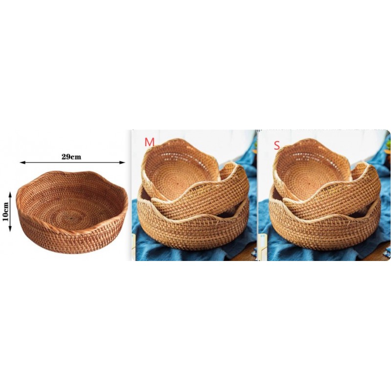 Fashion Autumn Rattan Storage Fruit Basket