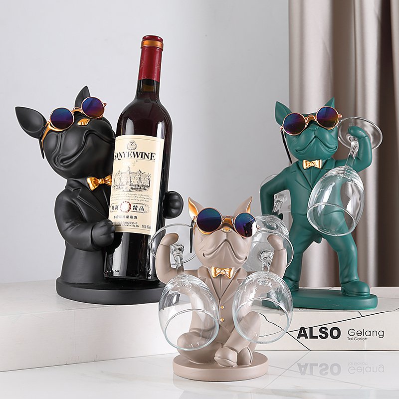 Creative Wine Rack Decoration Ornaments Storage Ra...
