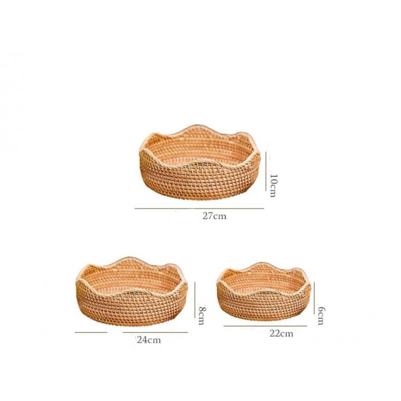 Fashion Autumn Rattan Storage Fruit Basket