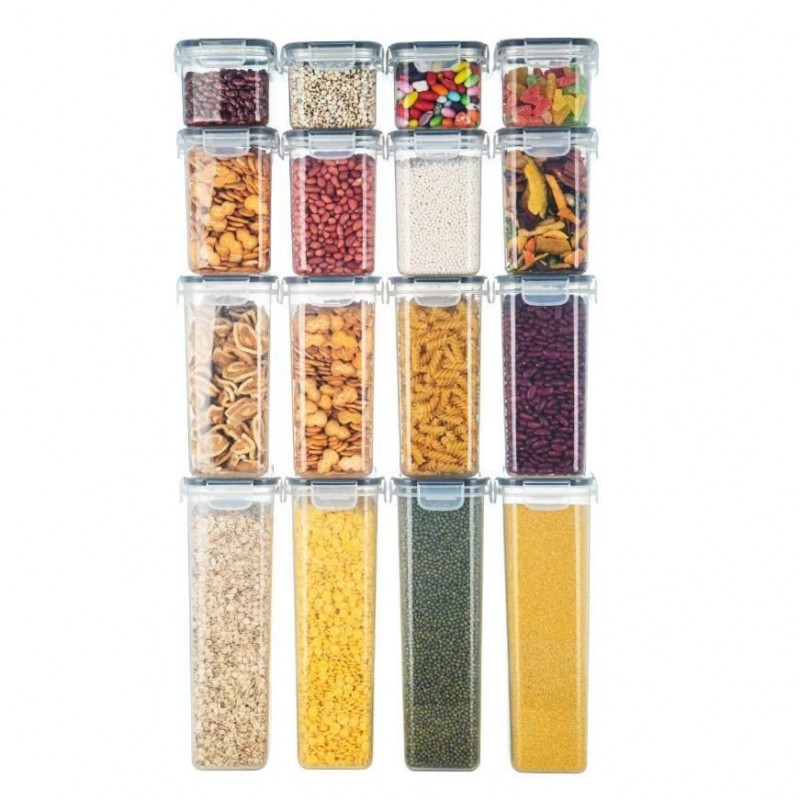 Pp Material Crisper Sealed Cans Refrigerator Kitchen Storage Jar