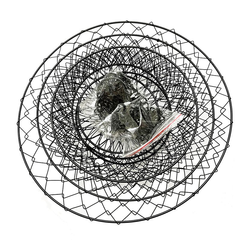 Three Layer Iron Folding Fruit Hanging Basket