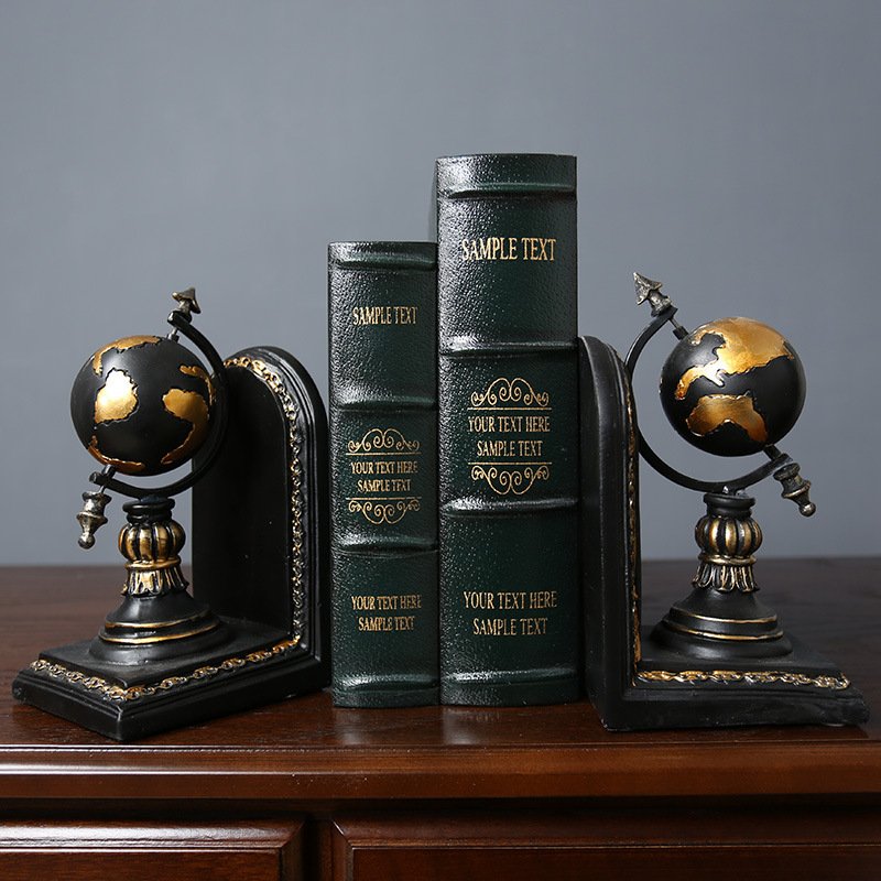 Rustic Retro Creative Bookends Office Ornament