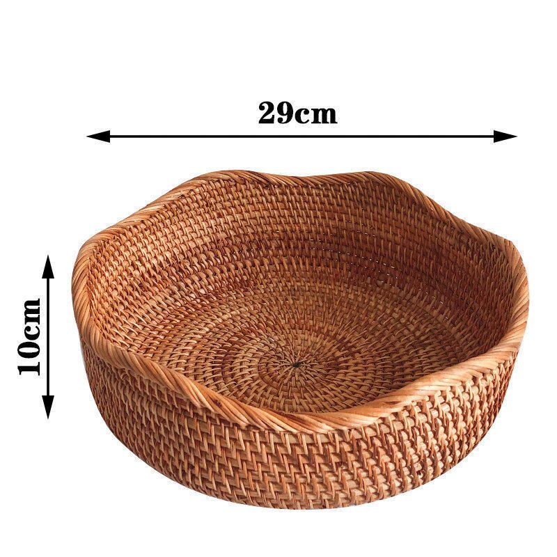 Fashion Autumn Rattan Storage Fruit Basket