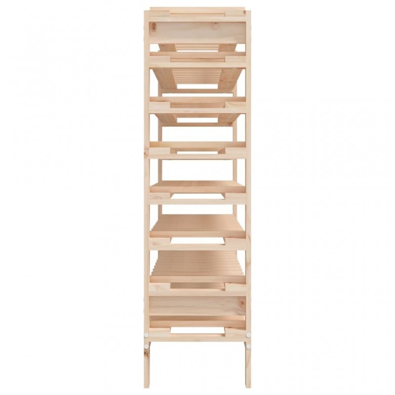 Wine Rack 109.5x30x107.5 cm Solid Pine Wood   Wine Rack