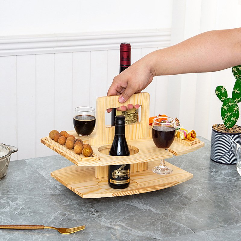Wooden Wine Rack Portable Wine Rack Removable Wine...