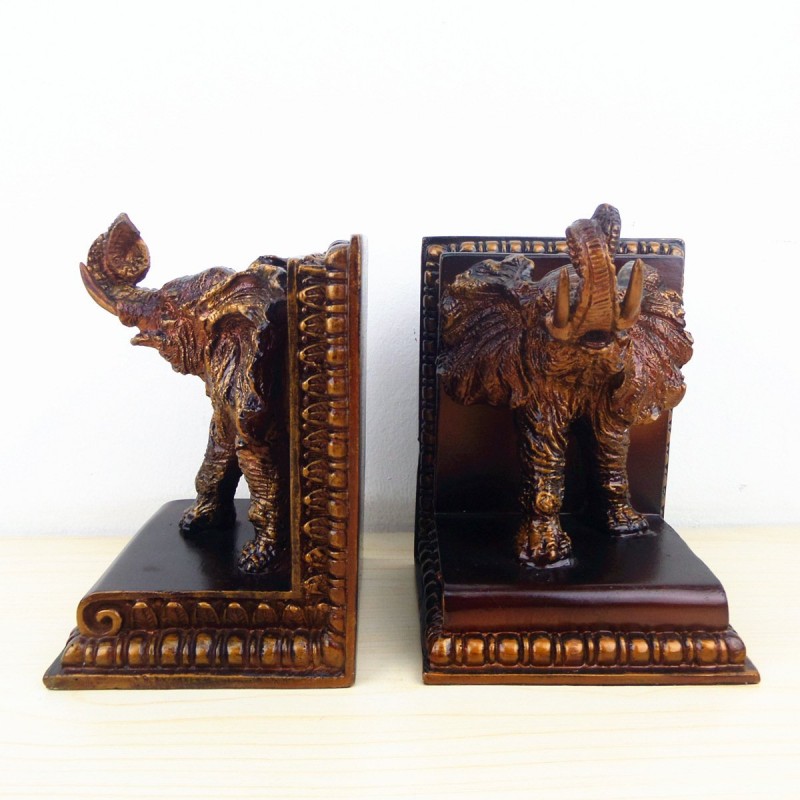 Vintage Elephant Book Decorated With Home Accessories