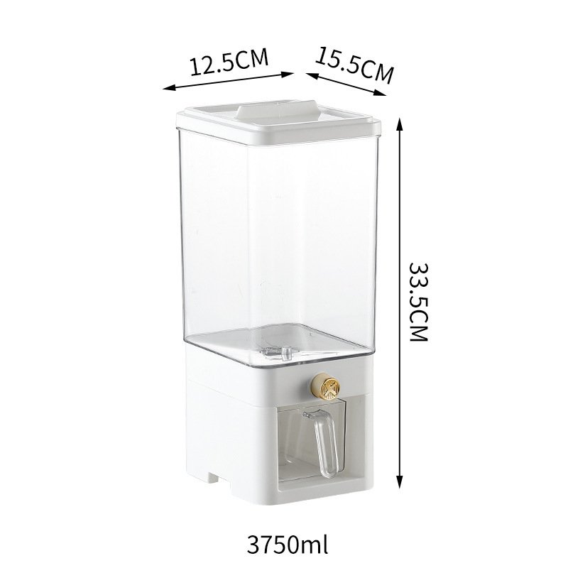 Kitchen Storage Large Capacity Rice Bucket Cereals Sealed Jar