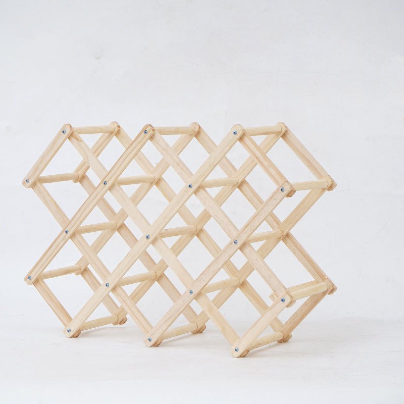 Folding Wine Rack Wine Display Rack Lattice Decora...