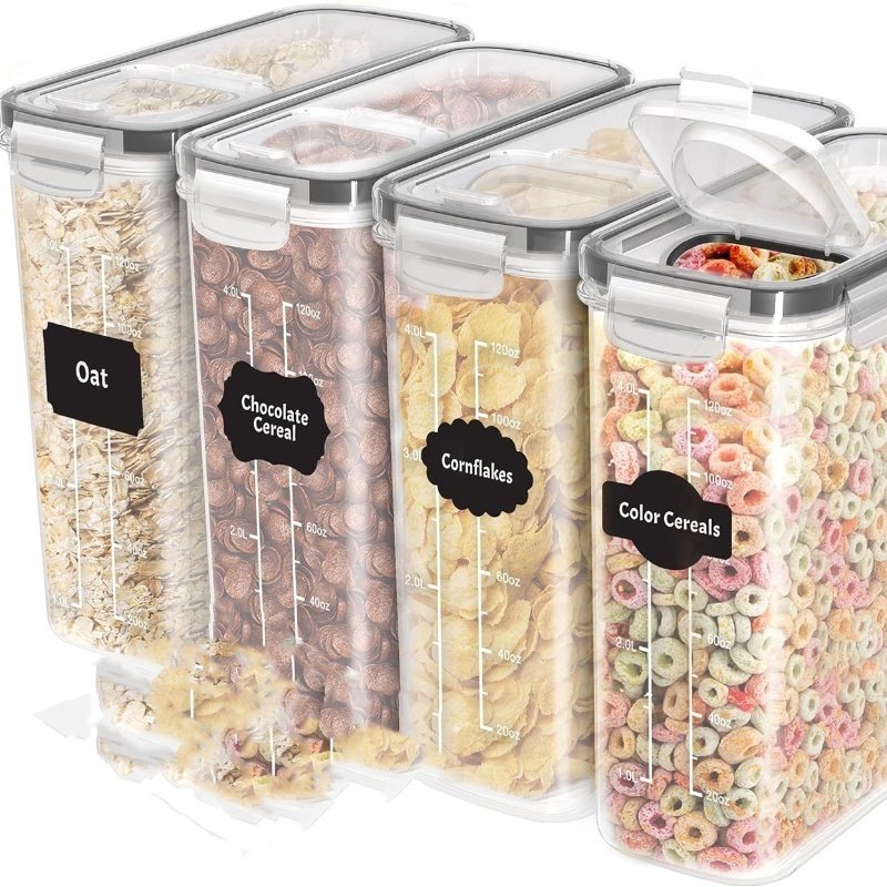 Pp Material Crisper Sealed Cans Refrigerator Kitchen Storage Jar
