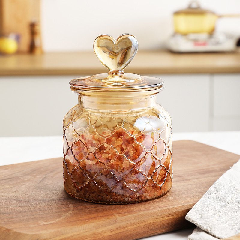 Stained Glass Sealed Jar Love Glass Bottle Househo...