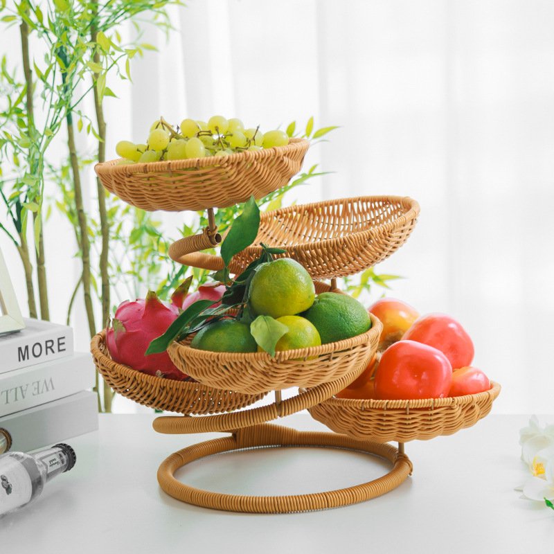 Creative Snack And Fruit Plate Storage Basket