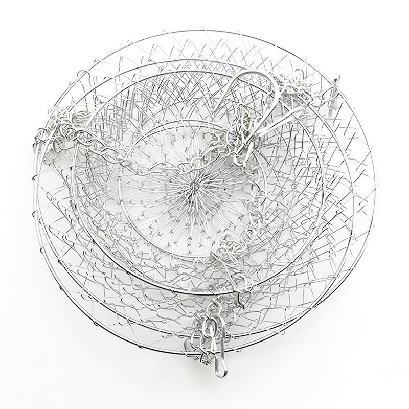 Three Layer Iron Folding Fruit Hanging Basket