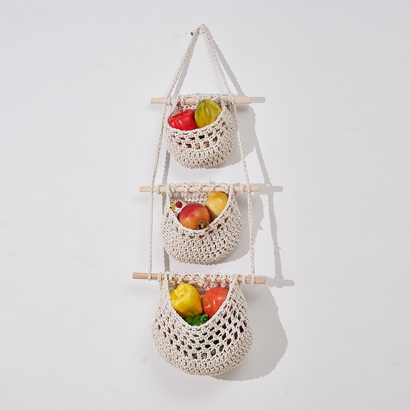 Three Layer Fruit Hanging Basket