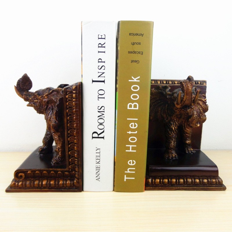 Vintage Elephant Book Decorated With Home Accessories