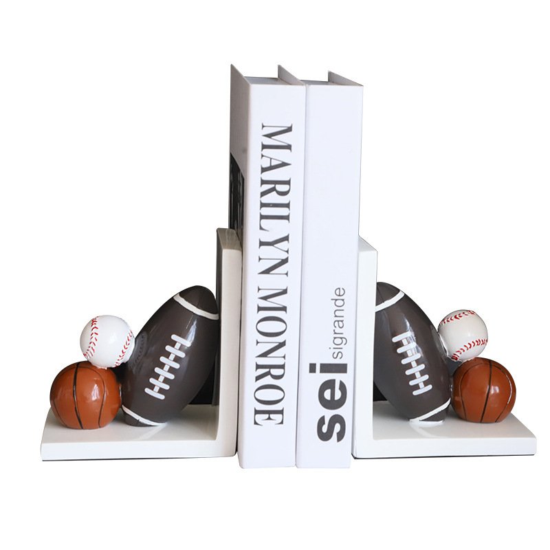 Creative Book Relying On Resin Bookends Home Study Decoration