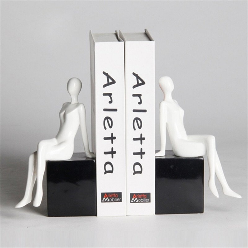Simple Book Leaning Study Office Living Room Decor...