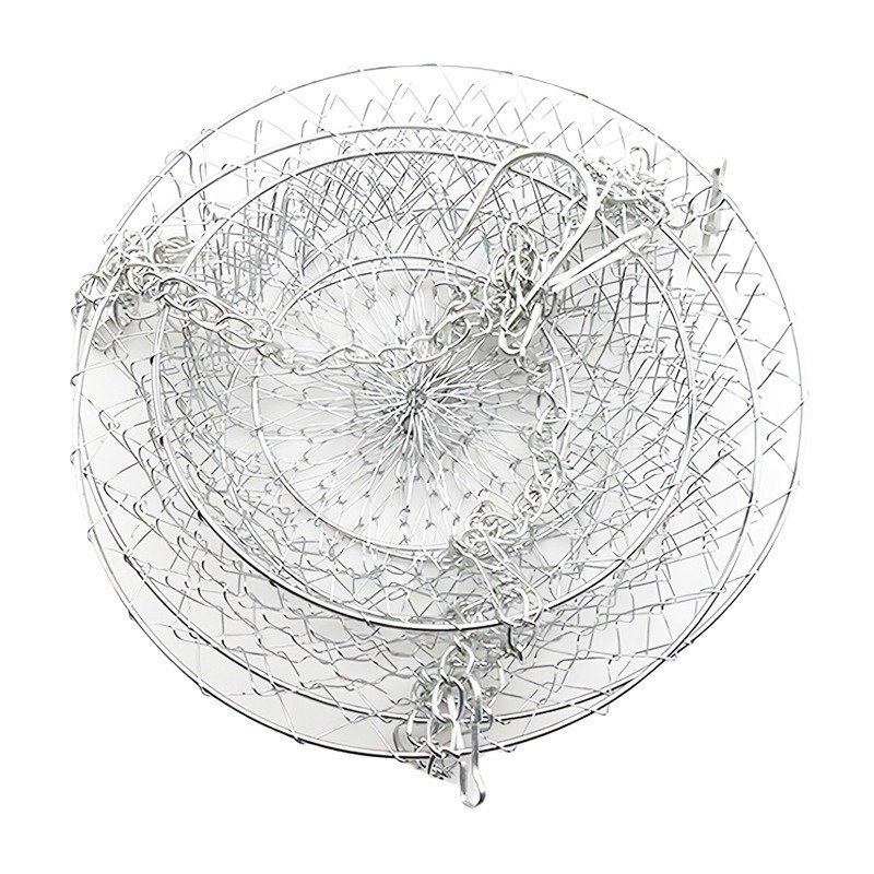 Three Layer Iron Folding Fruit Hanging Basket